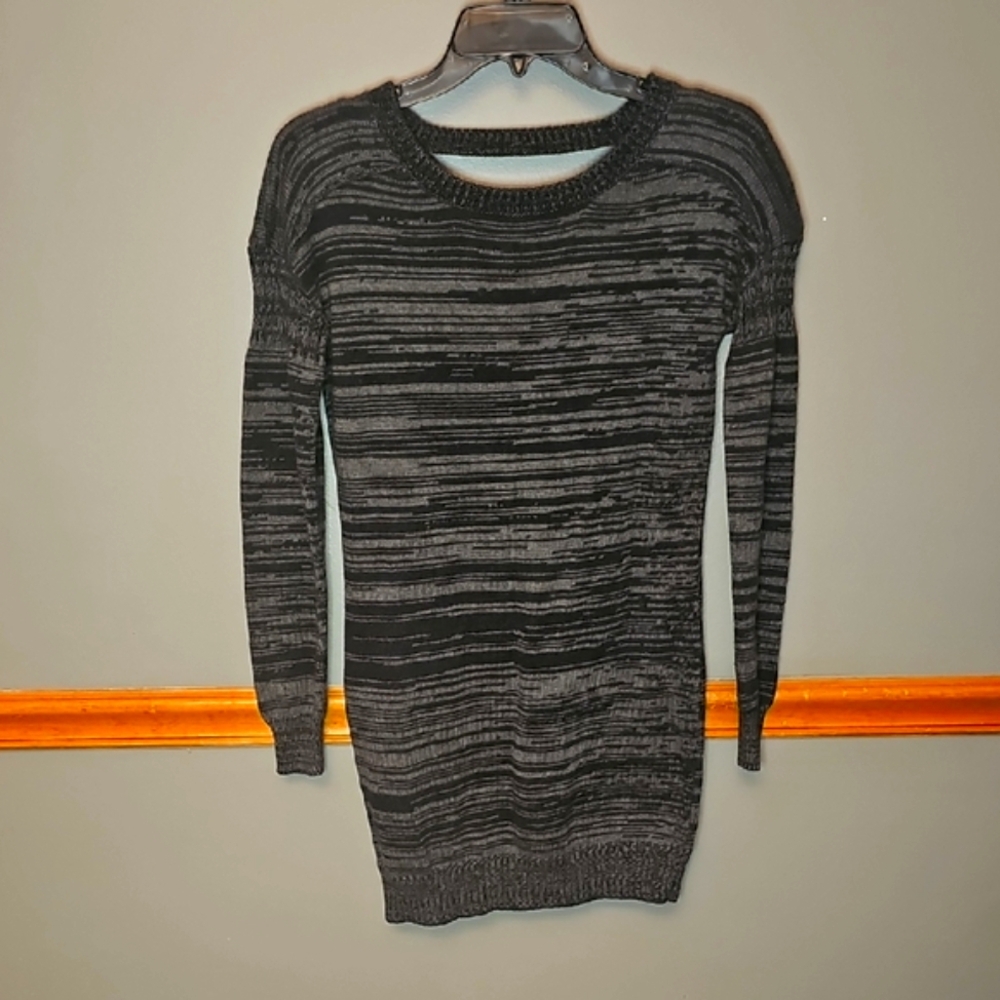 BCBGeneration Black and Gray Knit Dress